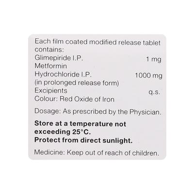 GLUFORMIN G1 FORTE NEW Tablet 15's - Diabetes-Ant