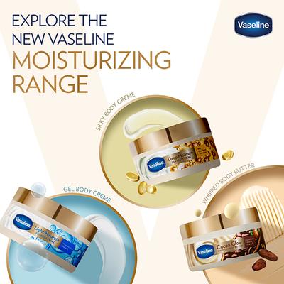 Vaseline Cocoa Glow Whipped Body Butter With Cocoa And Shea Butter,Almond Oil & Vitamin E 180gm - Body Butter