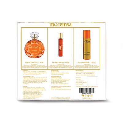 Mocemsa Celeb Gift Set -EDP 110ml and Travel Size 25ml and Deo 150ml 1's - Women Perfumes (Edt/Edp)