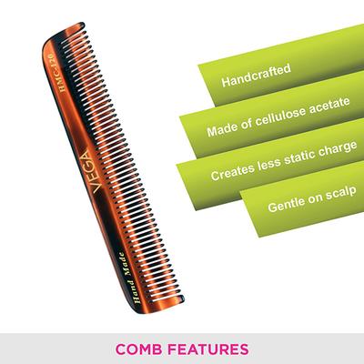 Vega Pocket Hair Comb, for Men and Women (VC2HMC-120) 2's - Hair Combs