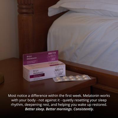 Briyo Melatonin Chewable Tablets - Natural Grape Flavour 50's - Mental Health