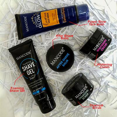 Mancode Glow Kit Gift Set for Men - Complete Grooming & Skincare for Radiant, Revitalized Skin 1's - Makeup Kits & Sets