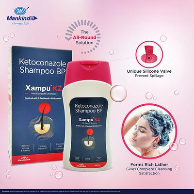 XAMPU KZ Shampoo 100ml - Dandruff-TAA