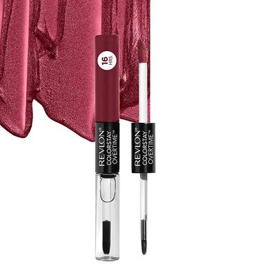 Revlon Colorstay Overtime Lipcolor 16HRS + Vitamin E - 280 Stay Currant 2ml each 2's - Liquid Lipsticks