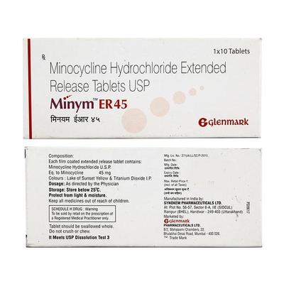 Minym ER 45mg Tablet 10'S - Bacterial Infections-Tet