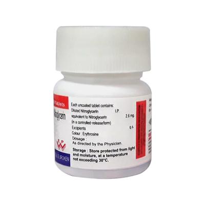 NIGLIN CR 2.6 Tablet 30's - Angina