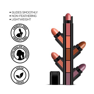 RENEE Fab 5 5-in-1 Nude Lipstick 7.5 gm - Lipsticks