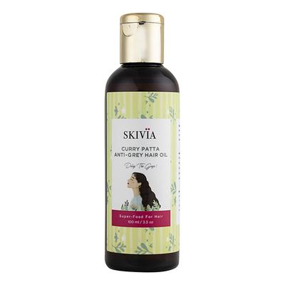 Skivia Curry Patta Anti Grey Hair Oil With Vitamin E & Amla -Unisex 100 ml - Hair Oils