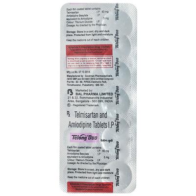 Telong Duo Tablet 10'S - Hypertension-Ana
