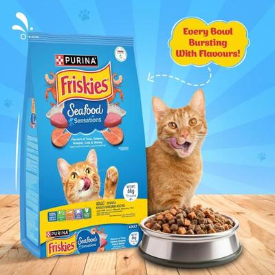 Nestle Purina Friskies Seafood Sensations Cat Food 6 kg - Petfood