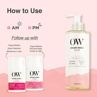 Organic Works Cleansing Face Wash 300 ml - Face Wash & Cleansers