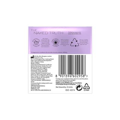 Durex Smooth Glide Condoms for Men 3's - Plain/Flavoured Condoms
