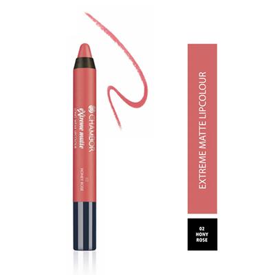 Chambor Extreme Matte Long Wear Lip Colour, Honey Rose No.02 2.8 gm - Lipsticks
