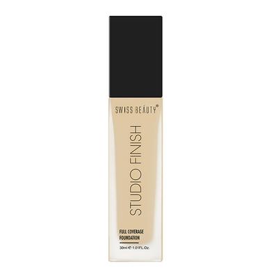 Swiss Beauty Studio Finish Full Coverage Foundation - (Stand Beige) 30 ml - Foundation