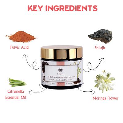 Seer Secrets Age Defying Contouring Masque High Mountain Shilajit & Fulvic Acid 50 gm - Face Packs
