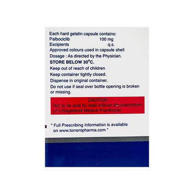 PALBOTOR 100 Capsule 21's - Cancer Oncology-Tar