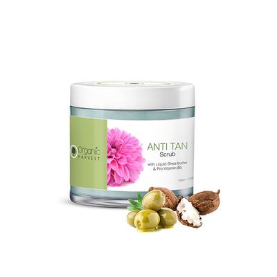 Organic Harvest Anti Tan Face Scrub Kakadu Plum,Acai Berry & Rice Water Enriched With Vitamin C 100 gm - Scrubs & Exfoliants