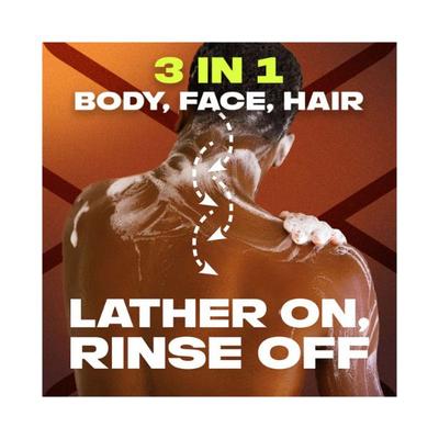 Axe Dark Temptation 3 In 1 Body Face & Hair Wash for Men Long-Lasting Fragrance 400 ml - Shower Gels & Body Wash