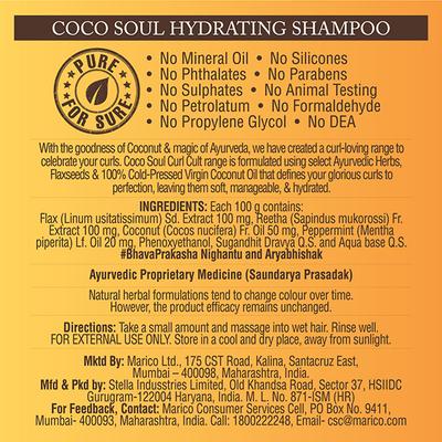 Coco Soul Curl Cult Hydrating Shampoo with Ayurvedic Medicine 200 ml - Shampoos