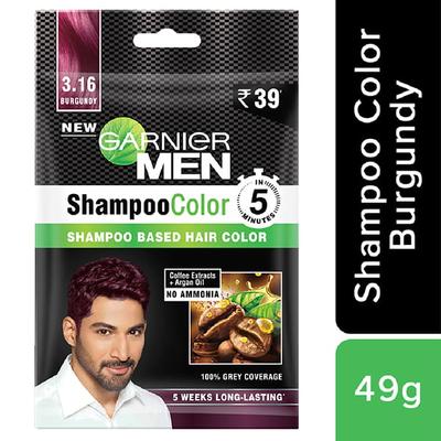 Garnier Black Naturals Oil Enriched Cream Colour - 3.16 Burgundy (20 ml + 20 gm) - Crème