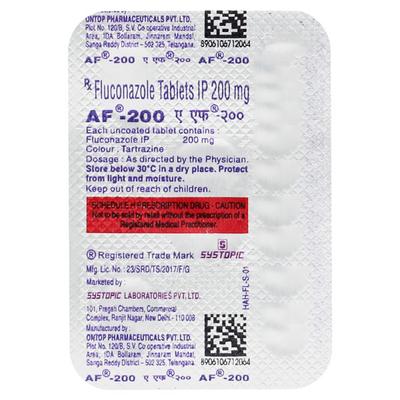 AF 200 Tablet 5's - Fungal Infections-Anf