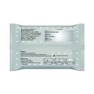 GINNI Cleansing & Makeup Remover Wet Wipes (Orange) (30's Wipes/Pack) 1's - Make Up Removers