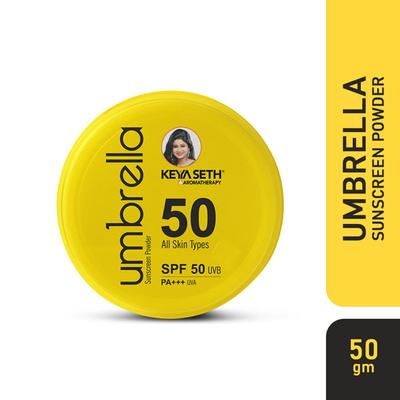 Keya Seth Aromatherapy Umbrella Sunscreen Powder SPF 50 PA+++ 50 gm - Face Sunscreen