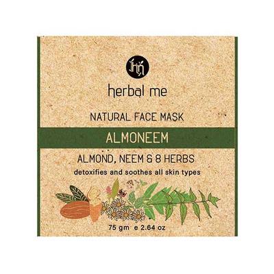 HM Herbal Me Almoneem Natural face Mask Detoxifies and soothes 75gm - Masks & Peels