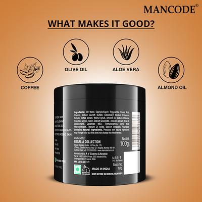 MANCODE Caffeine Scrub 100 gm - Scrubs & Exfoliants