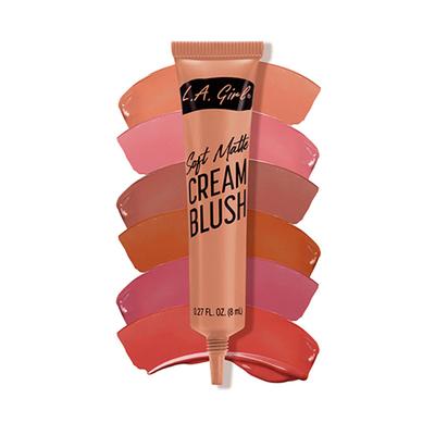 L.A.Girl Soft Matte Cream Blush with Vitamin E + Jojoba Oil - GBL444 Kiss Up 8ml - Blushes