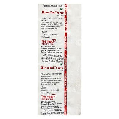 ZINCOTAB FORTE Tablet 10's - Supplements-Vam