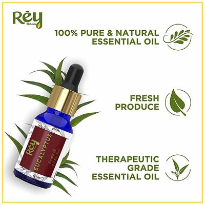 Rey Naturals Eucalyptus Essential Oil 15 ml - Essential Oils