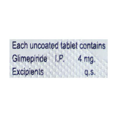 Gride 4mg Tablet 10'S - Diabetes-Ant