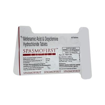 Spasmofirst Tablet 10'S - Pain relief-Nsa