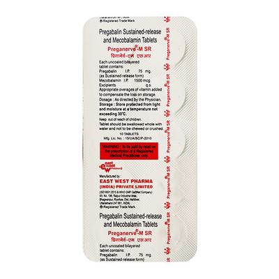 Preganerve M SR Tablet 10'S - Neuropathic Pain-Dru