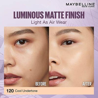 Maybelline New York Super Stay Lumi-Matte Liquid Foundation 30H Longwear Yet Light-As-Air, 120 35 ml - Foundation