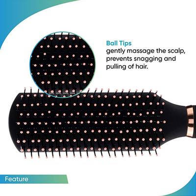 Vega Flat Hair Brush for Women and Men, (E33-FB) 78 gm - Hair Brushes