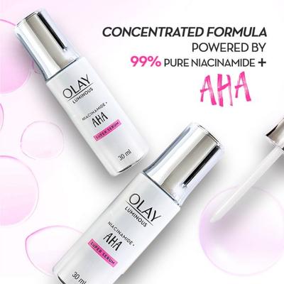 Olay Luminous Niacinamide + Aha Face Super Serum Reduce Acne Marks 30 ml - Face Gels