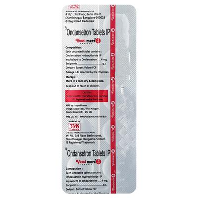 VOMIMERZ MD 4 Tablet 10's - Vomitting/Emesis-Ant
