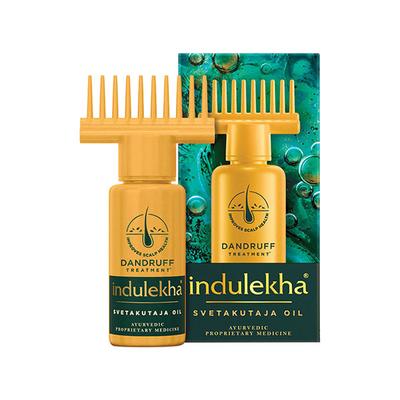 Indulekha Svetakutaja Oil Ayurvedic Medicinal Oil For Dandruff Treatment 100% Ayurvedic Oil 50 ml - Hair Oils