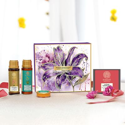 Forest Essentials Mini Delights Gift Box - Skin Care 4 Piece Gift Set for all occasion 1's - Makeup Kits & Sets