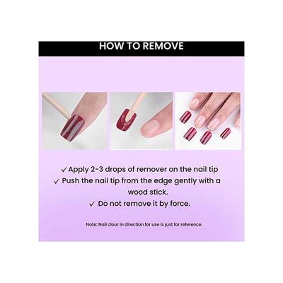 Faces Canada Ultime Pro Splash Instant Manicure - Woody , Press On Nail Extensions - 16 Pcs 1's - Nail Art