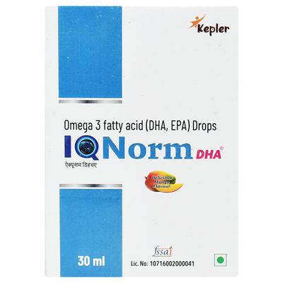 IQNORM DHA DELICIOUS MANGO FLAVOUR Oral Drops 30ml - Supplements-Vam