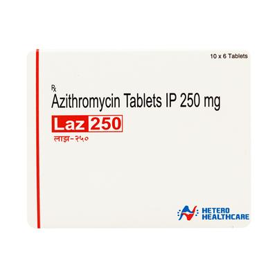 LAZ 250mg Tablet 6'S - Bacterial Infections-Mac