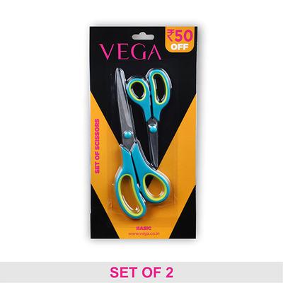 Vega General Cutting Scissor Set (GCSS - 01) 141 gm - Manicure & Pedicure Kits