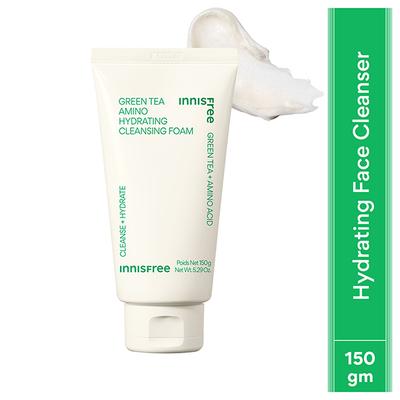 Innisfree Green Tea Amino Cleansing Foam 150 gm - Scrubs & Exfoliants