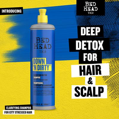 TIGI Bed Head Down N Dirty Clarifying Detox Shampoo for Revitalized Hair 600 ml - Shampoos