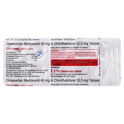 Olmin CH 40mg Tablet 10'S - Hypertension-Ang