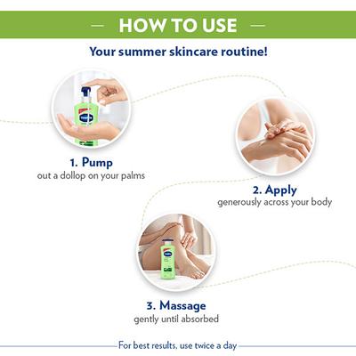 Vaseline Intensive Care Aloe Fresh Body Lotion Daily Moisturizer for Dry Skin 400 ml - Lotions & Creams