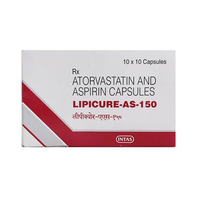 Lipicure AS 150mg Capsule 10'S - High Cholesterol-Dys